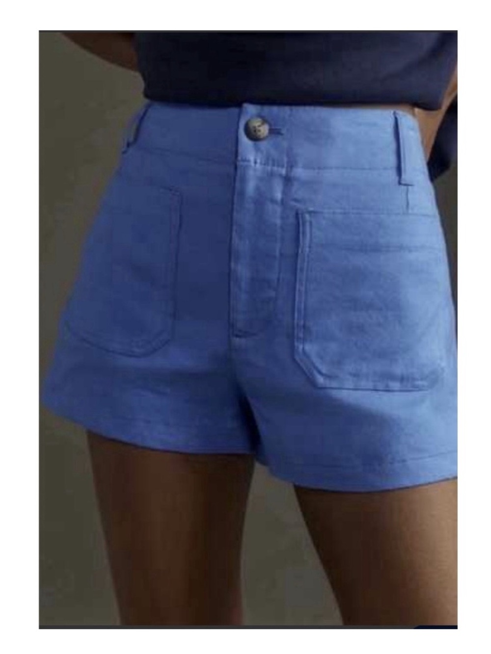 Anthropologie Maeve Linen Blend Colette Shorts Size 31